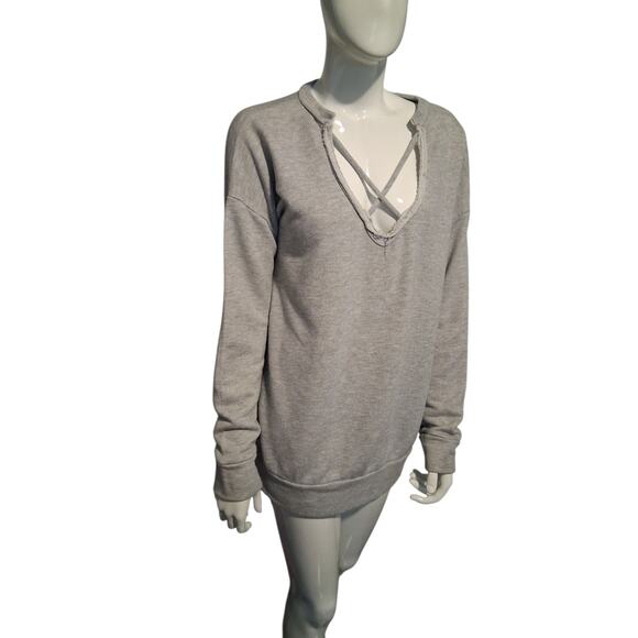 Cherish Grungecore Women's size Medium Distressed Sweatshirt Gorpcore Academia - Picture 3 of 11